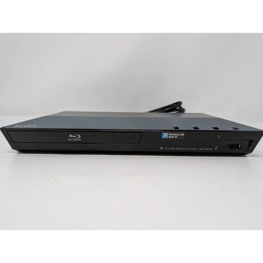 Sony BDP-S3100 Blu-ray DVD Player WiFi Streaming Remote HDMI Cable Tested Works